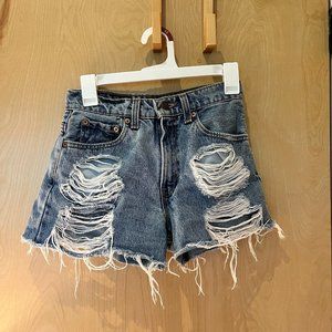 Levi's Vintage Distressed Cutoff Shorts size 24